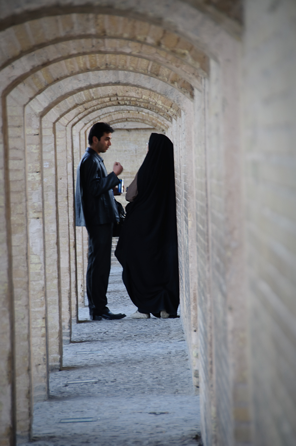 Hideaway in the corridors of Isfahan, Iran